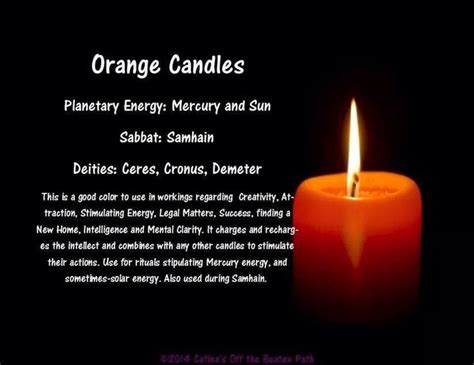 The Energizing Effects of Orange Candle Spells